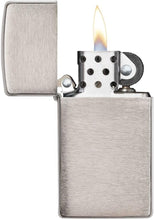 Load image into Gallery viewer, Zippo Lighter- Personalized Engrave on Slim Size Brushed Chrome #1600
