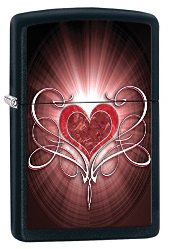 Zippo Lighter- Personalized Engrave on Heart Design Love Heart #Z458