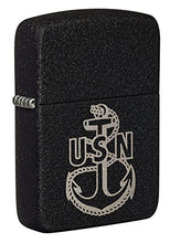 Load image into Gallery viewer, Zippo Lighter- Personalized Message for U.S. Navy Pride Anchor Logo #49318
