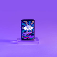 Load image into Gallery viewer, Zippo Lighter- Personalized Message for Black Light Design Eye Design #49699
