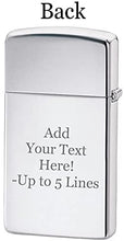 Load image into Gallery viewer, Zippo Lighter- Personalized Engrave on Slim Size Floral Fusion #29702
