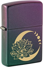Load image into Gallery viewer, Zippo Lighter- Personalized Engrave Blossoms Flower Power Lotus and Moon #48587
