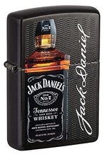 Load image into Gallery viewer, Zippo Lighter- Personalized Message Engrave for Jack Daniel&#39;s Black Matte #49321
