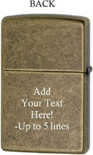 Load image into Gallery viewer, Zippo Lighter- Personalized Custom Message Engrave Tree of Life #29149
