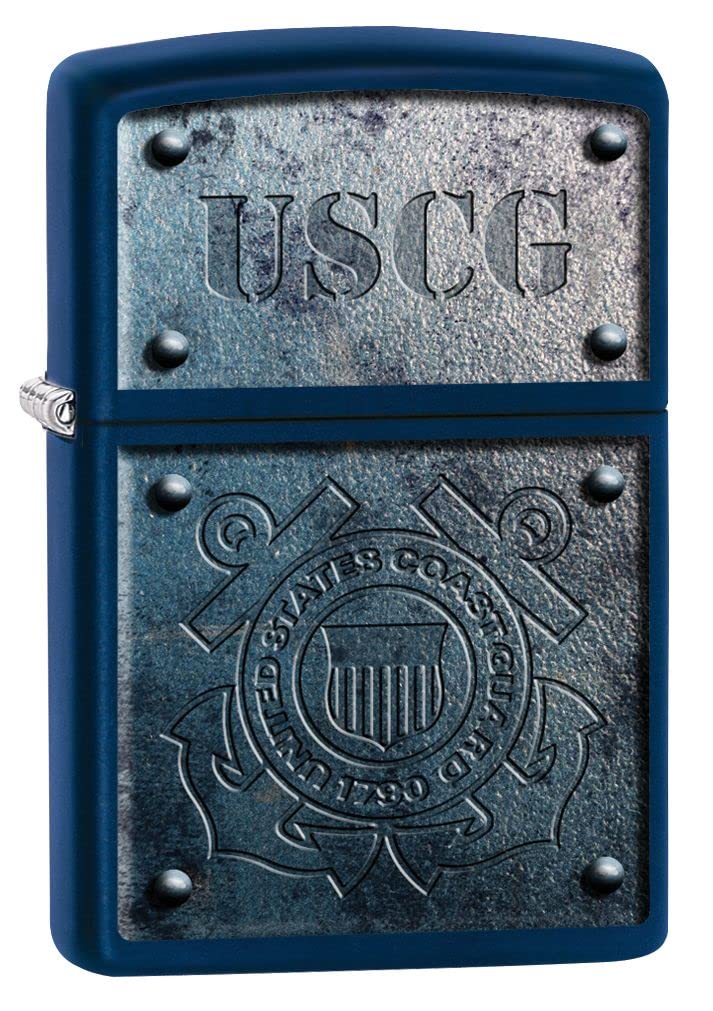 Zippo Lighter- Personalized Message for U.S. Coast Guard USCG Navy Matte #Z5020