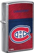 Load image into Gallery viewer, Zippo 2021 NHL Montreal Canadiens Street Chrome Pocket Lighter
