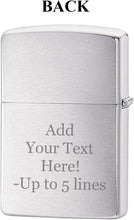 Load image into Gallery viewer, Zippo Lighter- Personalized Custom Message Engrave Zodiac Sign Taurus
