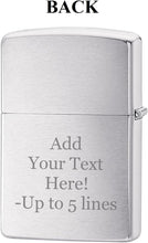 Load image into Gallery viewer, Zippo Lighter- Personalized for Hiking Trailing Camping Tent with Dog Z5190
