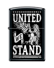 Load image into Gallery viewer, Zippo Lighter- Personalized Americana Eagle USA Flag United We Stand #Z6005
