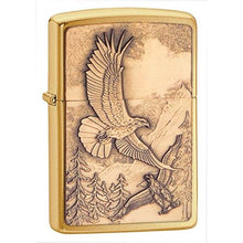 Load image into Gallery viewer, Zippo Lighter- Personalized Engrave Americana Eagle Prey Flag Patriotic #20854
