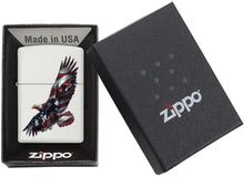 Load image into Gallery viewer, Zippo Lighter- Personalized Engrave Eagle USA Flag Patriotic White 29418
