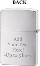 Load image into Gallery viewer, Zippo Lighter- Personalized Engrave U.S. Air Force Custom Air Force Crest
