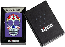 Load image into Gallery viewer, Zippo Lighter- Personalized Engrave for Skull Emblem Part1 Purple Matte #49859
