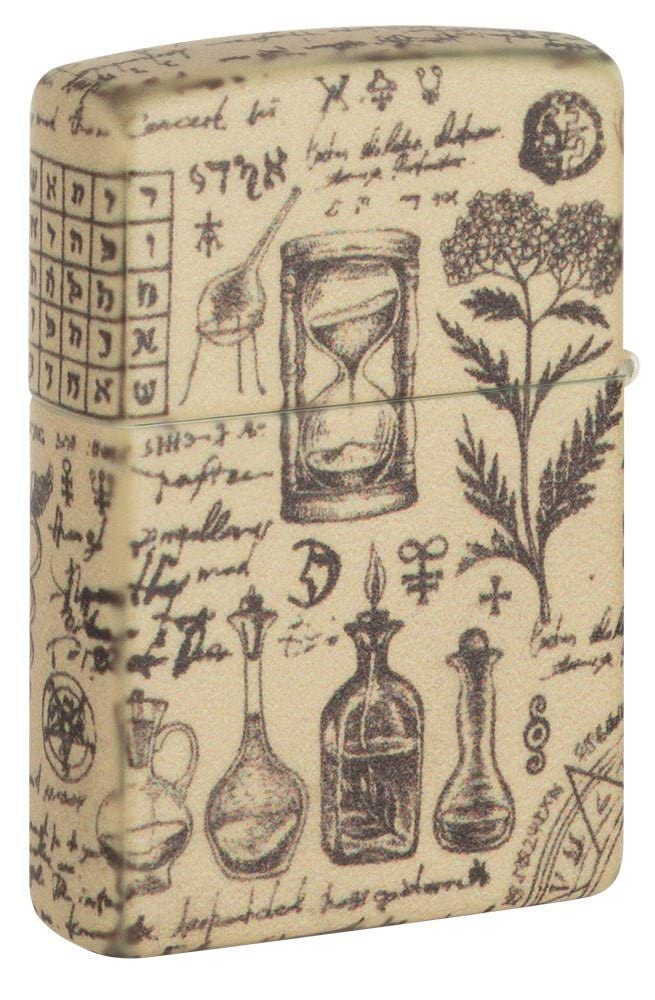 Zippo Lighter - Personalized Message Engraved on Backside Full Design 540 Color Style Windproof Lighter Alchemy #49803