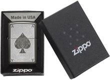 Load image into Gallery viewer, Zippo Lighter- Personalized Engrave Black Ice Ace of Spades Black Ice Ace 28323
