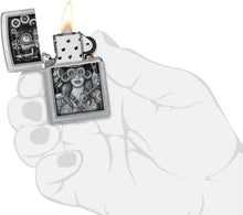 Load image into Gallery viewer, Zippo Steam Punk Woman Street Chrome Pocket Lighter
