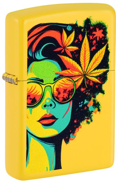 Zippo Lighter - Custom Engraved with Your Message for Blazing Beauty Design Sunflower Pocket Lighter 46231
