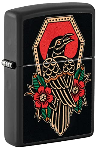 Zippo Lighter- Personalized Engrave Animals Outdoors Nature Crow #48611