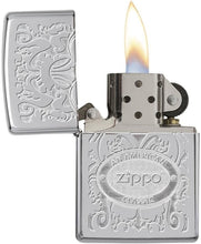 Load image into Gallery viewer, Zippo Lighter- Personalized Engrave for Crown Stamp High Polish Chrome #24751
