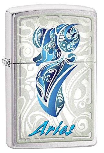 Zippo Lighter- Personalized Message Engrave Zodiac Astrological Sign Aries