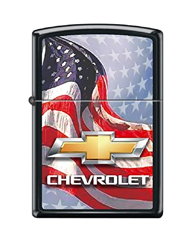 Zippo Lighter- Personalized Engrave for Chevy Chevrolet Flag Stars #Z5323