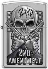 Load image into Gallery viewer, Zippo Lighter- Personalized Engrave for 2nd Amendment Pistols Gun Skull #Z5150
