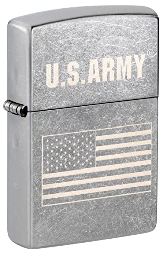 Zippo Lighter- Personalized Engrave for U.S. Army Military US Flag Laser #48557