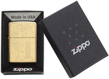 Load image into Gallery viewer, Zippo Lighter- Personalized Message Engrave on BrassZippo Lighter Venetian 352B
