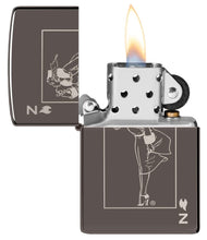 Load image into Gallery viewer, Zippo Lighter - Personalized Customize Message Engrave on Backside for Windy The Zippo Girl 49797
