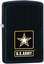 Load image into Gallery viewer, Zippo Lighter- Personalized Engrave for U.S. Army USA Military Black Matte Z5106
