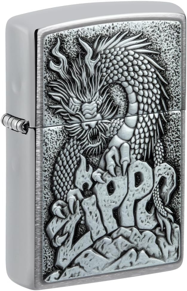 Zippo Lighter- Personalized Message Engrave for Dragon Dragon Emblem 48902