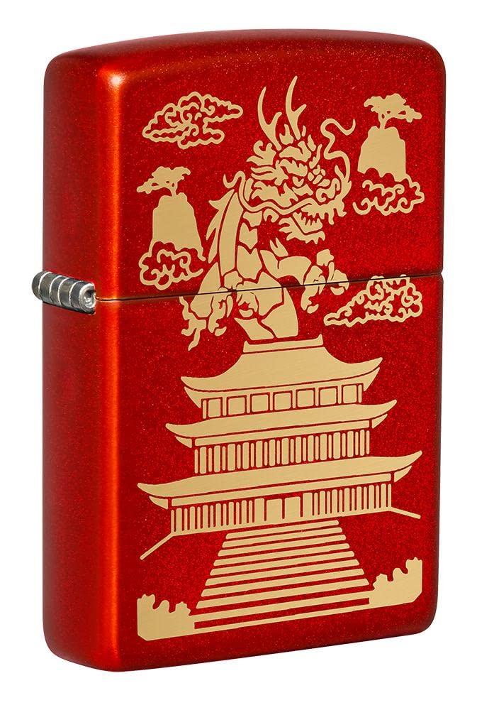Zippo Lighter- Personalized Message Engrave for Dragon Eastern Design #49517