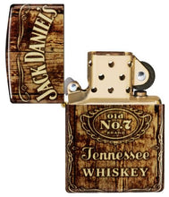Load image into Gallery viewer, Zippo Lighter - Custom Engraved with Your Message for Jack Daniel&#39;s® Barrel Design 540 Tumbled Brass Pocket Lighter 46278
