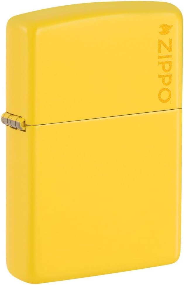 Zippo Customized Message Sunflower Yellow Lemon Color with Zippo Logo - 46019ZL