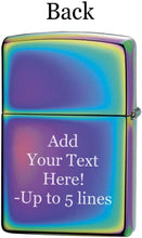 Load image into Gallery viewer, Zippo Lighter- Personalized Message Engrave for Leaf Design Spectrum #49632
