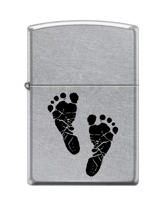Zippo Lighter-Baby Feet Street Chrome Windproof Lighter #Z5366