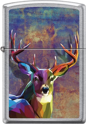 Zippo Lighter- Personalized Engrave Buck Deer Outdoor Colorful Z1089