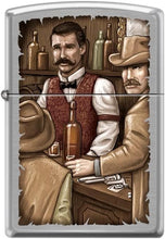Load image into Gallery viewer, Zippo Lighter- Personalized Engrave American West Legend Brushed Chrome #Z5417
