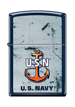 Load image into Gallery viewer, Zippo Lighter- Personalized Engrave for U.S. Navy Navy USN Anchor #Z5025
