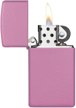 Load image into Gallery viewer, Zippo Lighter- Personalized Engrave on Slim Size Pink Matte #1638
