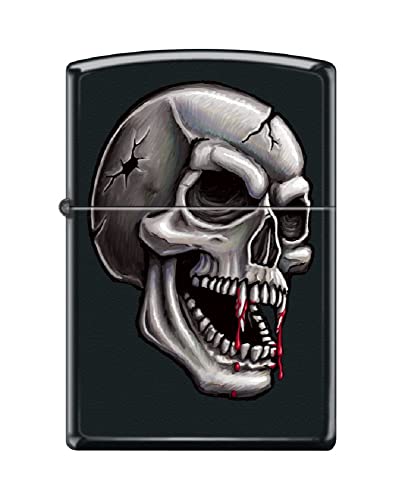 Zippo Lighter- Personalized Engrave for Skull Vampire Skull #Z6007