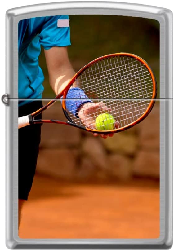 Zippo Lighter- Personalized Engrave Tennis Player Sports Racket #Z5526
