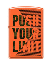 Load image into Gallery viewer, Zippo Lighter- Personalized Engrave Camo Push Your Limit Orange Matte #Z5497
