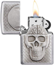 Load image into Gallery viewer, Zippo Lighter- Personalized Engrave for Skull with Brain Surprise #29818
