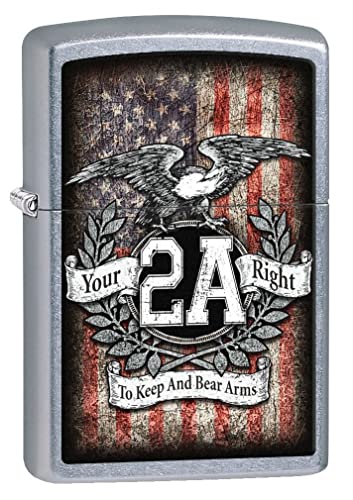 Zippo Lighter- Personalized Engrave for Second 2nd Amendment Bald Eagles #Z5218