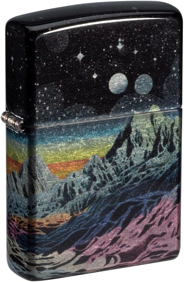 Zippo - Customized Message on Space in Color 540 Tumbled Chrome Pocket 46432