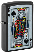 Load image into Gallery viewer, Zippo Lighter- Personalized Engrave Ace of Spades Card Game Cards King #48488

