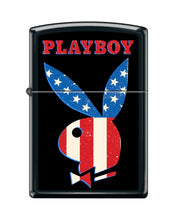 Load image into Gallery viewer, Zippo Lighter -for Playboy Rabbit Head Design Bunny Pink Windproof Lighter (Playboy Rabbit Head USA Flag Z5558)
