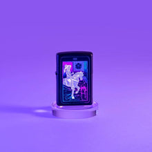 Load image into Gallery viewer, Zippo Lighter- Personalized Engrave Black Light Design Tarot Card Design #49698
