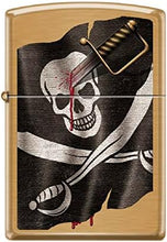 Load image into Gallery viewer, Zippo Lighter- Personalized Engrave for Skull Series2 Pirate Flag #Z6009

